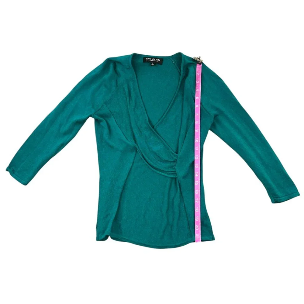 Jones New York Long Sleeve Wrap‎ Top